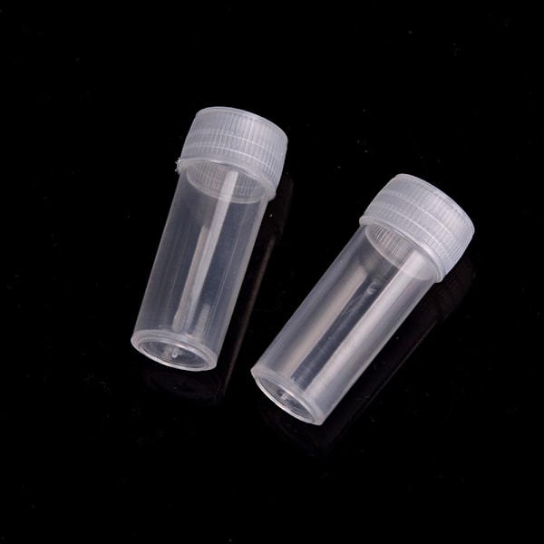 50 stk Prøveflasker Små Plastflasker med Låg For Opbevaring af Flasker