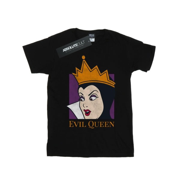 Snow White and the Seven Dwarfs girls Evil Queen bomuld T-shirt Sort 5-6 år
