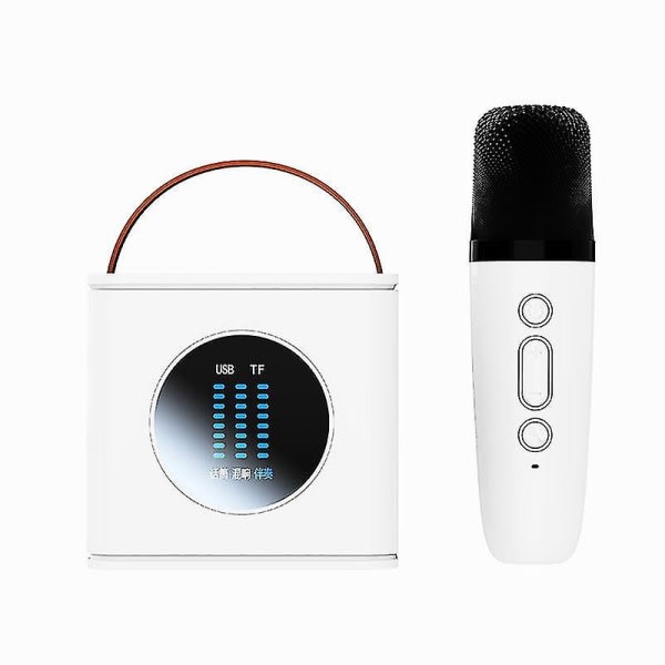 Trådlös Bluetooth högtalare Utomhus Karaoke Mikrofon Hem TV Sång Artefakt Mikrofon Audio One