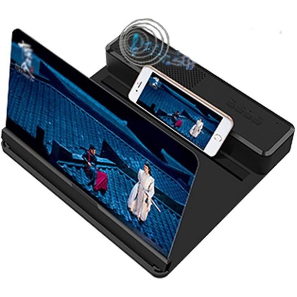 12 "Smart Phone-skärm Bluetooth högtalarförstärkare, 3D HD-skärm