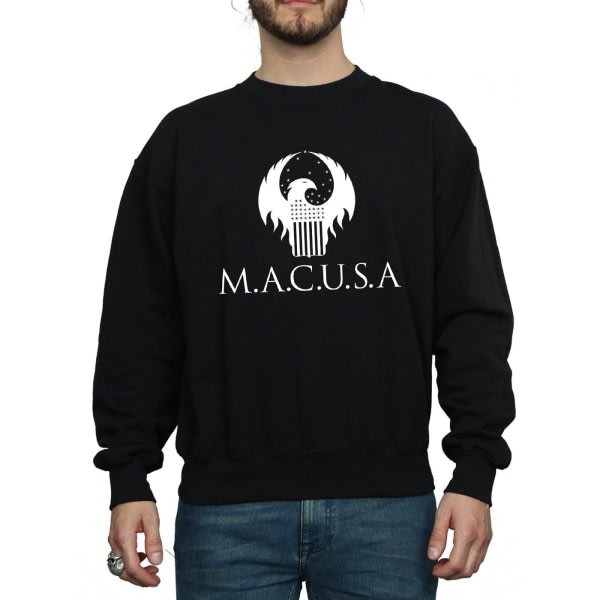 Fantastic Beasts miesten MACUSA-logoinen collegepaita L musta musta L