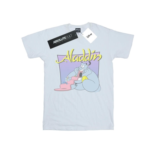 Disney Miesten Aladdin Genie Wishing Dude T-paita XL Valkoinen XL