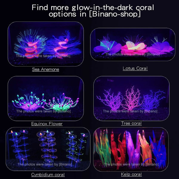 Glödande Aqua Coral Mouth Coral Fish Silica Aqua Plant Luminous Aqua Coral Luminous Smycken