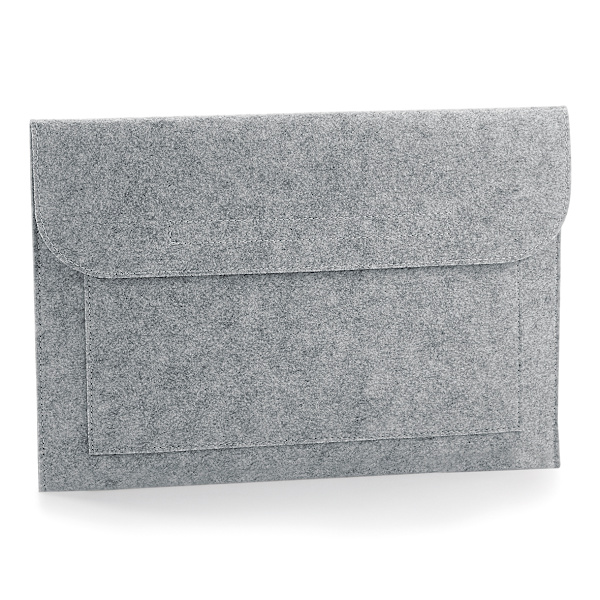 BagBase Filt Laptop/Dokument Kuori/Suojus Yksi Koko Harmaa Melange Grey Melange One Size