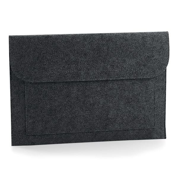 BagBase Filt Laptop/Dokument Slip/Sleeve One Size Charcoal Melange Charcoal Melange One Size