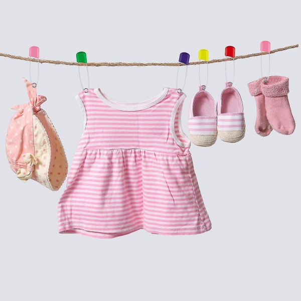100 stk. Ble-nåle Baby Sikkerhedsnåle 2,2 tommer Plastikhoved Stof Ble-nåle med Lås (Farve) - Perfekt
