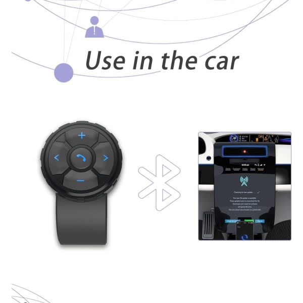 Bluetooth Remote Smart Phone Trådlös Bluetooth Media Button Fjärrkontroll