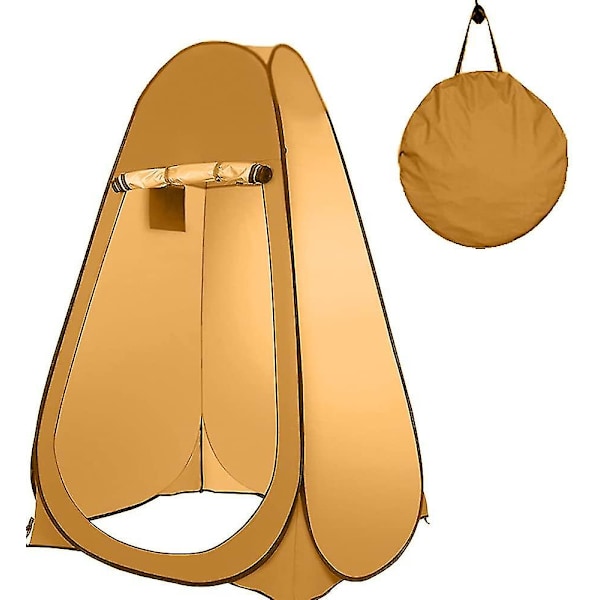Pop-up utendørstelt, bærbar campingdusj, telt for campingtoalett, utendørs garderobe - XF5- yellow