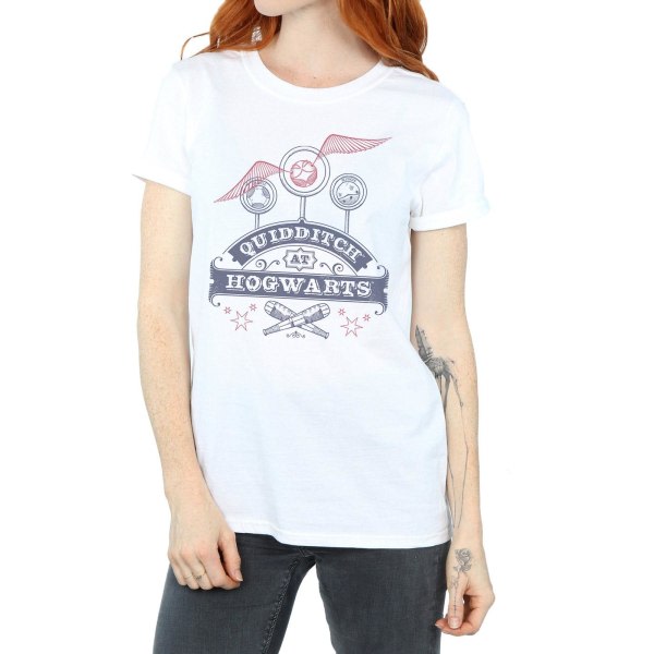 Naisten/naisten Harry Potter Quidditch, Tylypahkan Cotton Boyfrie White XL