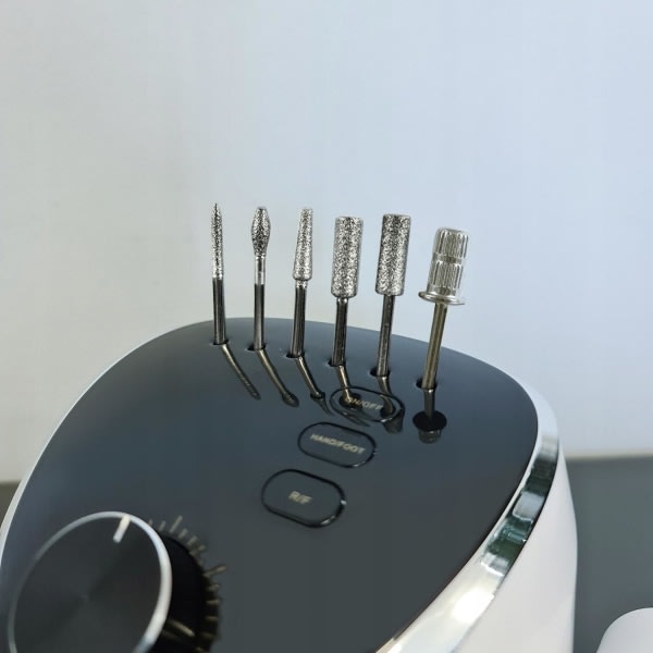 Hurtig neglefilmaskine: 6 slibehoveder, justerbar multi