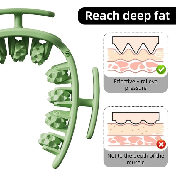 Foam Roller Massageverktyg, Massage Roller Fit Roll Massager Benmassage Stovepipe Enhet Massageverktyg för att lindra muskelömhet, stelhet (grön)