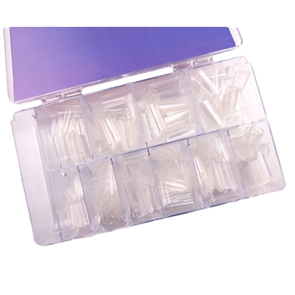 500 stk negletips klare kunstige negle akryl tips transparent