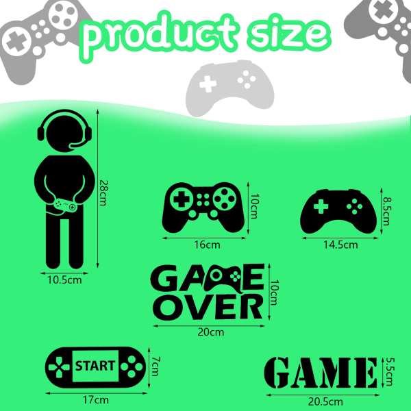 Gamer Room Decor Gaming Wall Decals Sticker Gamer Decals Boys