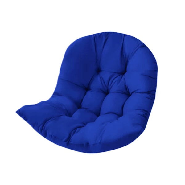 Innendørs hage hengende eggstol hengekøye stol sete tykk pute puter, 120x80cm navy blue