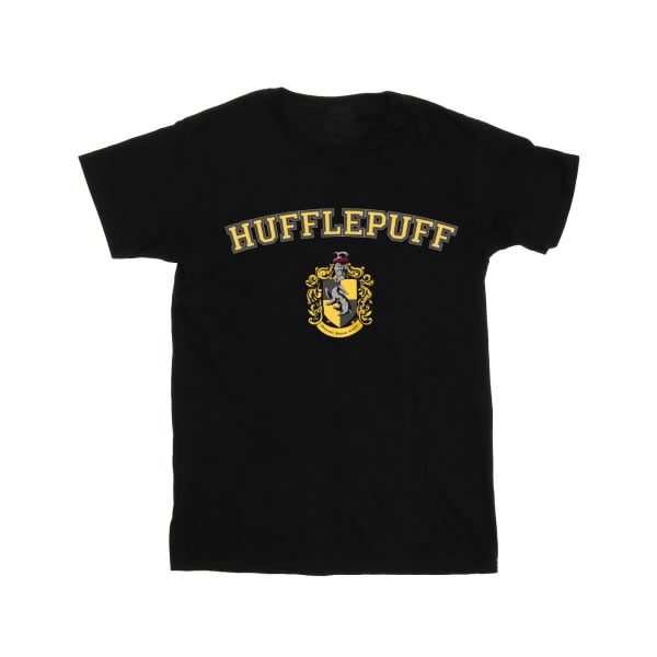 Harry Potter Boys Hufflepuff Crest T-shirt 3-4 år Sort 3-4 år