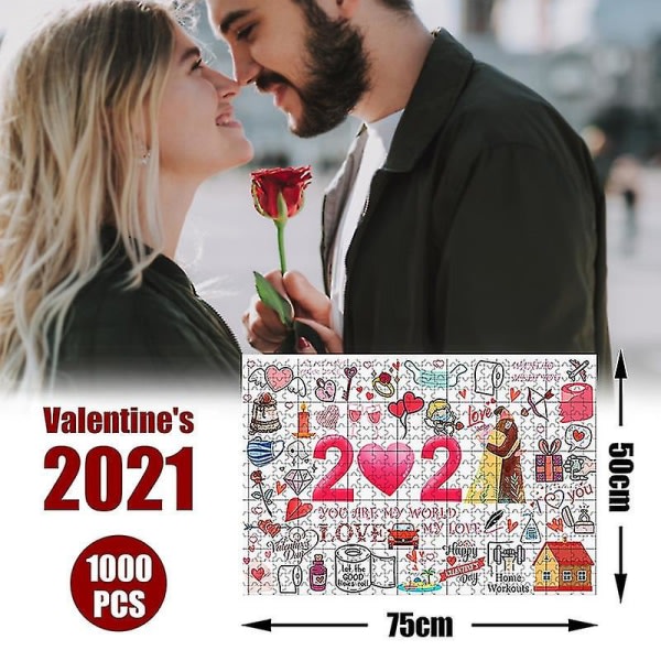 Valentinsdag gave 2020 puslespil 1000 brikker til minde om loyal kærlighed @bugu Style 2