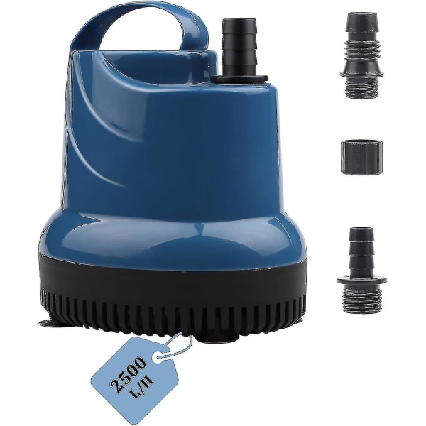 Mini dränkbar vannpumpe 2500l/t 40w 230v 2,3m Leveranshøyde 2,5m Kabel for hage, akvarium, dam, font[HK]