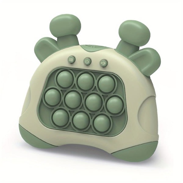 Quick Push Bubbles Spillkonsoll Pop It-konsoll Puslespill Sensory Relief Fidget Toys Bursdagsgaver til barn [DB] Grønn