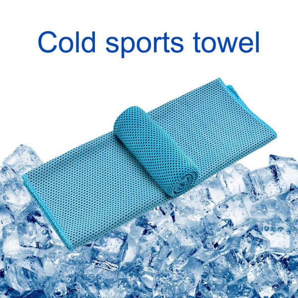 Kølende håndklæde, sæt øjeblikkelig aflastning Icy Cool håndklæde åndbart mesh svedabsorberende