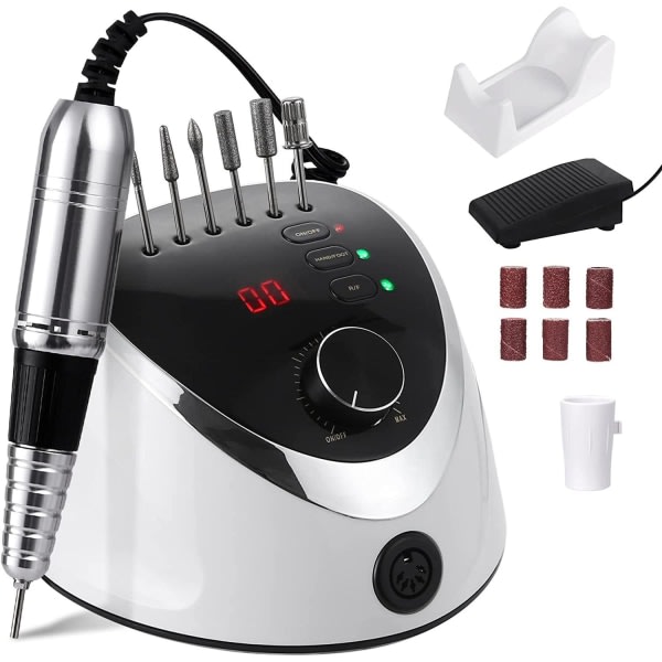 Hurtig neglefilmaskine: 6 slibehoveder, justerbar multi
