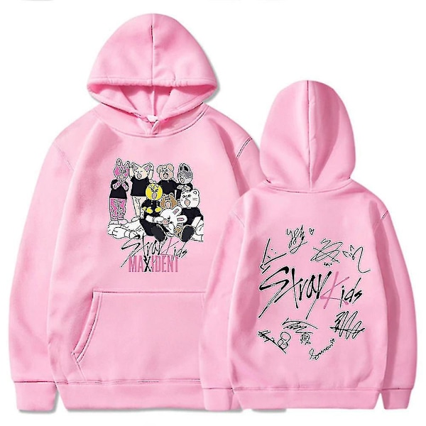 Stray Kids Huvtröja[HK] rosa pink M