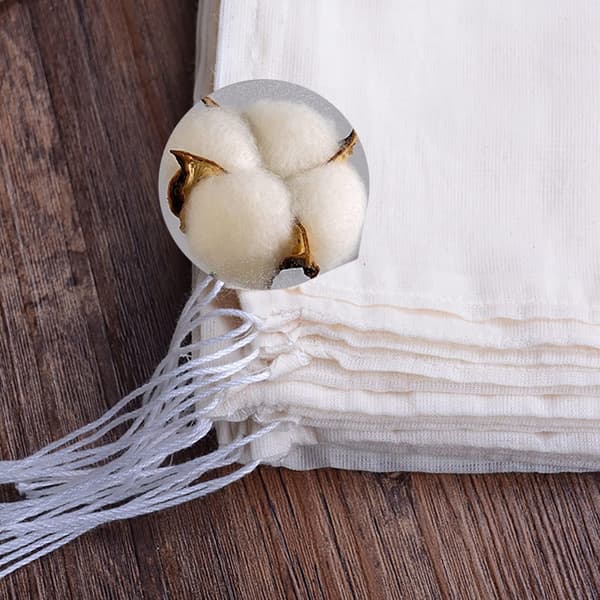 50 st Kryddpåsar Musslinpåsar Kryddförvaring Vit-FF- White 50 Pcs-50 Pcs
