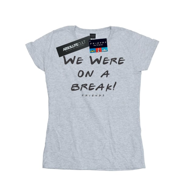 Friends Dame/Damer We Were On A Break Tekst T-skjorte i bomull M Sports Grå M