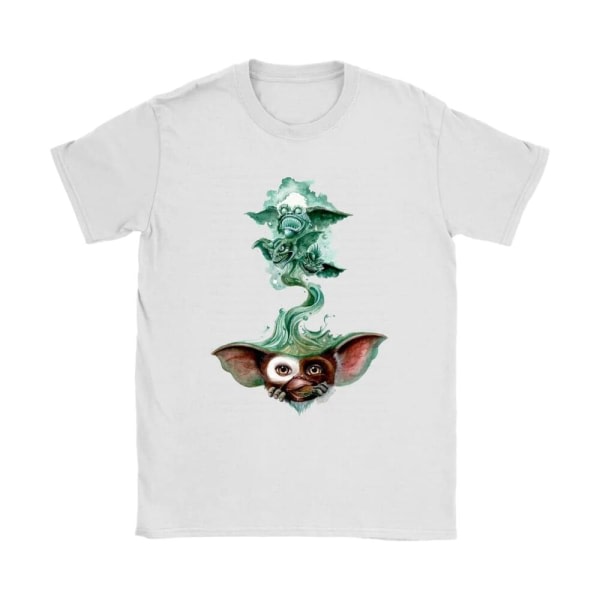 Gremlins Dam/Dam Gizmo Cropped Boxy T-shirt S Vit Vit S