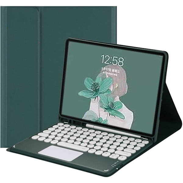 Näppäimistökotelo kosketuslevyllä Söpö pyöreä nappiväri Näppäimistö Ipad Air2