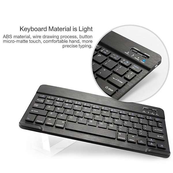 Etui med Bluetooth-tastatur for Samsung Galaxy Tab A 10.1 2019 Sm-t510 T515