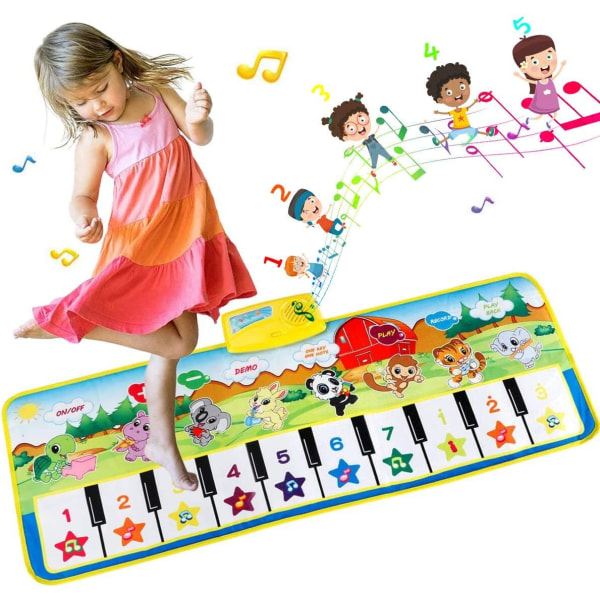 Children's Piano Mat, Dance Mat, Music Mat with 8 Animal Voices