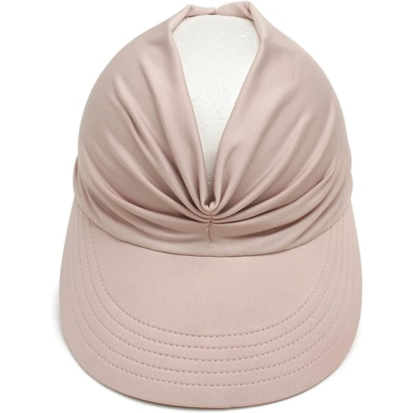 Solskyddsmössa för kvinder Bred brätte sommar UV-beskyttelse Cap，rosa