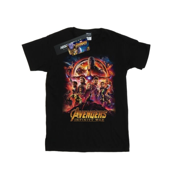 Marvel Boys Avengers Infinity War Filmplakat T-shirt 5-6 år Sort 5-6 år