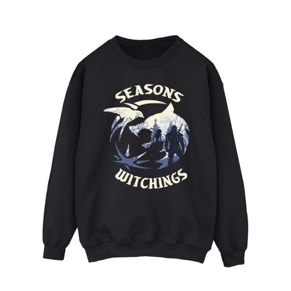 Netflix Herre The Witcher Christmas Wolf Sweatshirt XL Sort XL