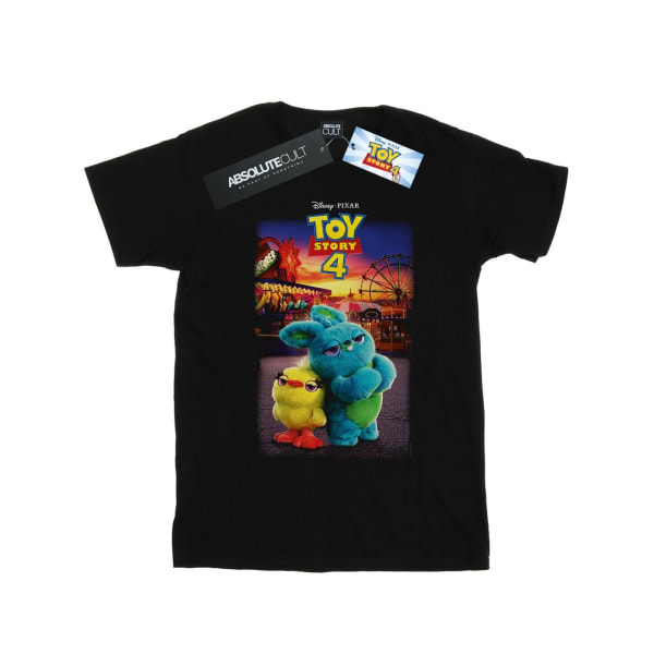 Disney Boys Toy Story 4 Ducky And Bunny Poster T-skjorte 7-8 år Svart 7-8 år