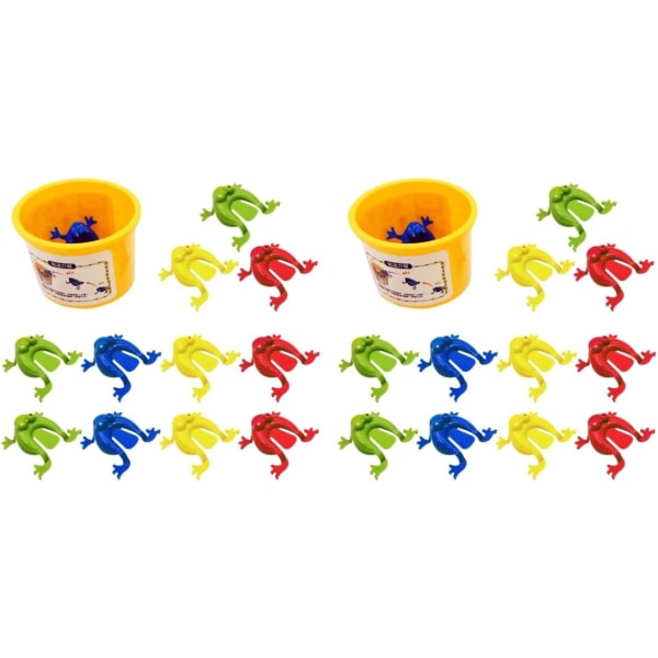 Frog Jumping Toys 24 stk. Jumping Frogs Frog Jumper Sockem Bobbers Funny Kids