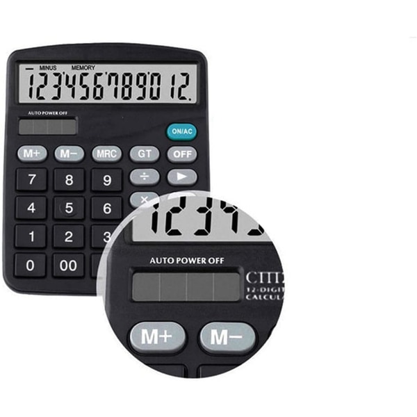 Färg 12-siffrig Solar Scientific Calculator Financial Office Comp