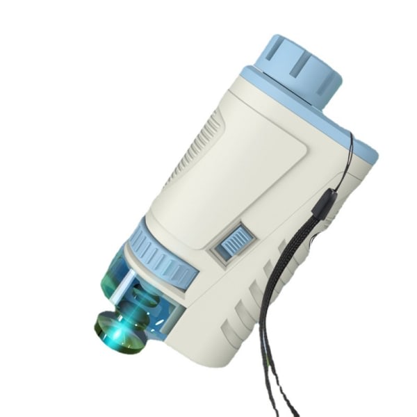 Blå håndholdt mikroskoplegetøj til børn Børn Zoom 60x 160x videnskabsmikroskop forstørrelsesboks til småbørnsundervisning med mobil ph
