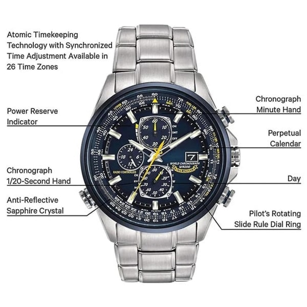 Citizen Herr Eco-drive Promaster Skyhawk At Blue Angels Ur 45mm Svart