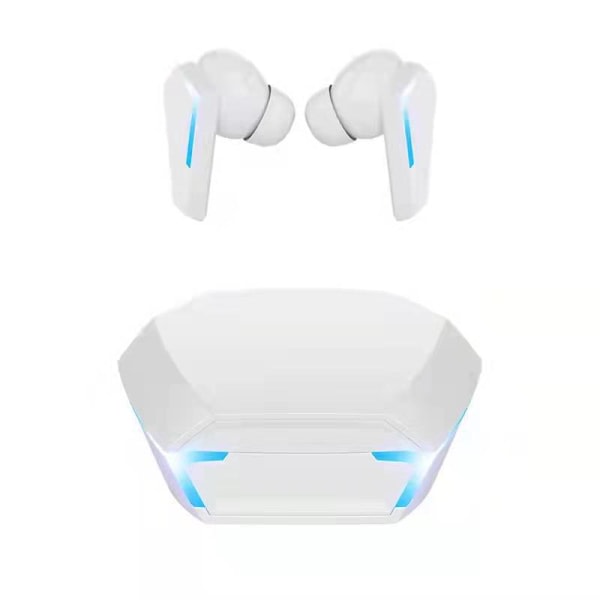 Trådlöst Binaural Gaming Bluetooth Headset-Låg Latency WhiteC