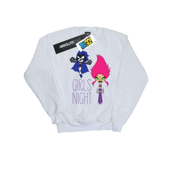 DC Comics Tenåringer Titans Go Girls Night Sweatshirt for menn M Hvit Hvit M