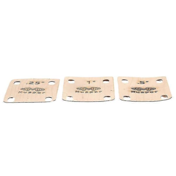 3 st Elgitarr Hals Shims Lönnplatta .25/.5/1 Graders Ersättningsdelar-X47-