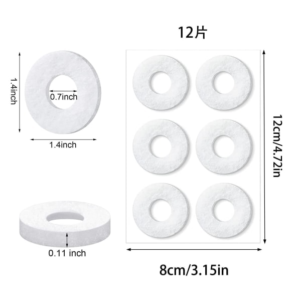 72 filtputer, fremre håndflate, maisplaster, anti-slitasje for menn og kvinner for å lindre fotsmerter 12 stykker