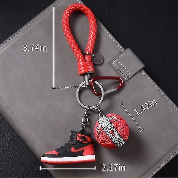 Sneaker Nyckelring, 3D Mini Basketbollsko Nyckelringar För Män Kvinnor Barn, Mode Sport Nyckelringar Gåva För Sportfan, Vuxen, Kvinna