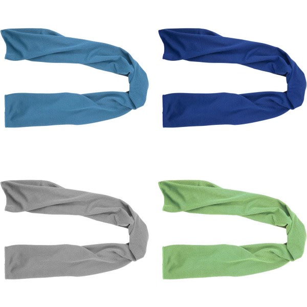 Pakke med 4 kylhanddukar (90*30 cm), hånddukar, mikrofiberhånddukar til gym, træning, fitness, løbning, træning og mer (slumpmässiga farver)