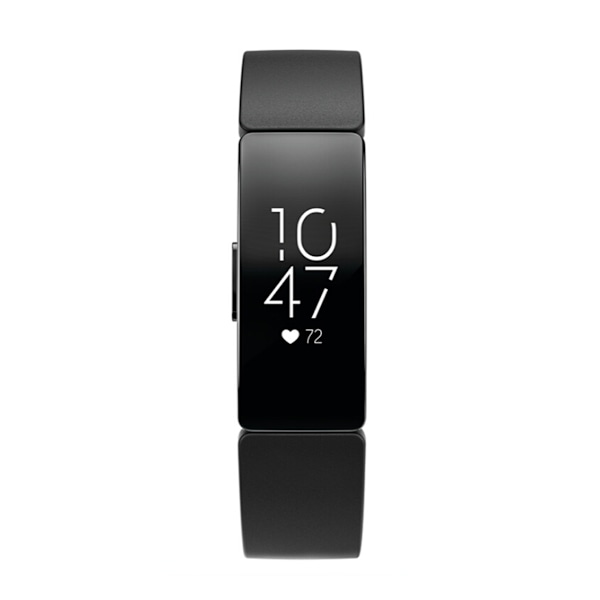 Smartwatch Fitbit Inspire HR Urskive Sort 45mm Rem Gummi Fitness Tracker sort black