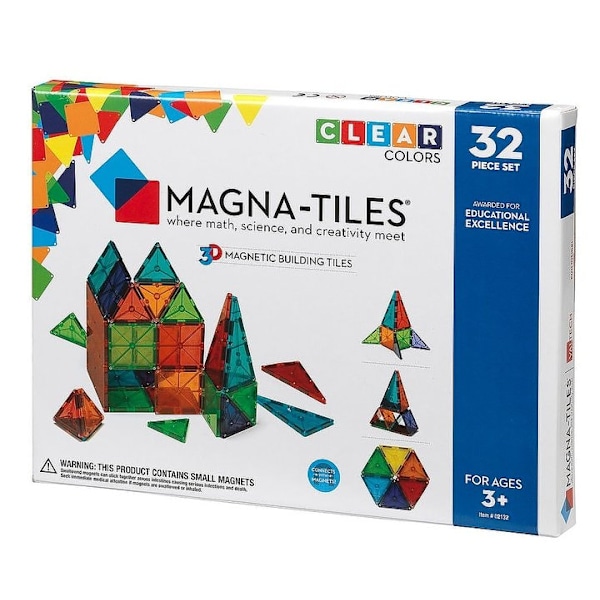Magna-tiles 32 stk Klar Farge - Kalikå 1