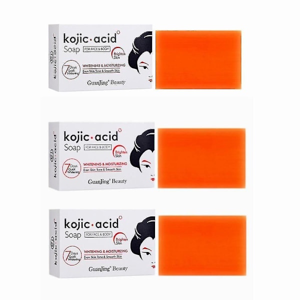 1-3 stk Kojic San Hudljusnende Kojic Syre Sæbe 3pcs