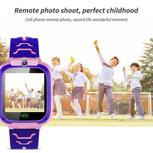 Watch för barn med 1,44 tums pekskärmskamera Videomusikspelare Smartwatch Barnleksaker Pink