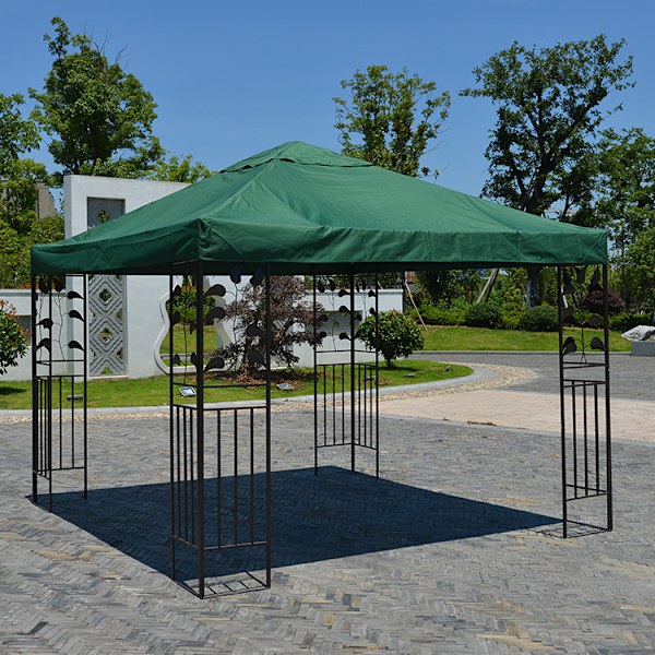 Paviljongtak Ersättning Presenning Ersättning Paviljong Tak Skydd Paviljong Utomhus Trädgård Grill 3x3M Green